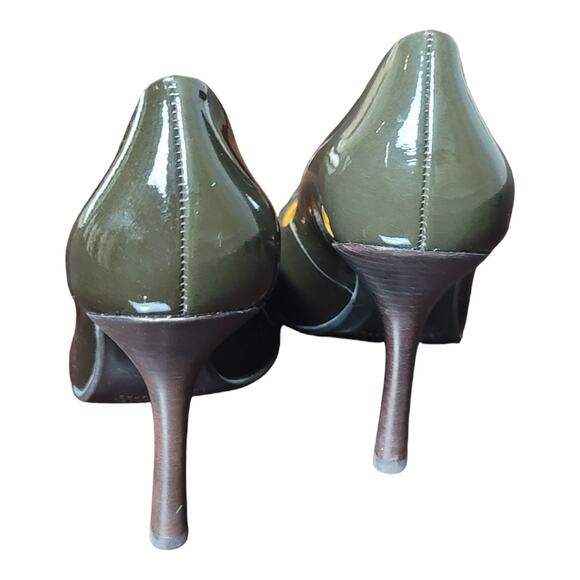 Cathy Jean 4" Stelletto Heels, Patent Leather Closed Pointy Toe Pumps Size 7 - Picture 3 of 13